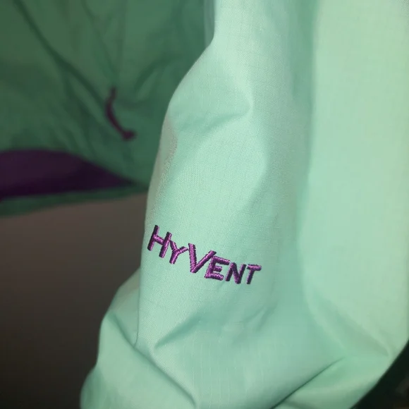 The North Face Green/Purple Hyvent Jacket - Picture 5 of 12